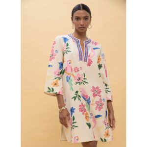Vestido vestido corto con abalorios multicolor de Lola Casademunt